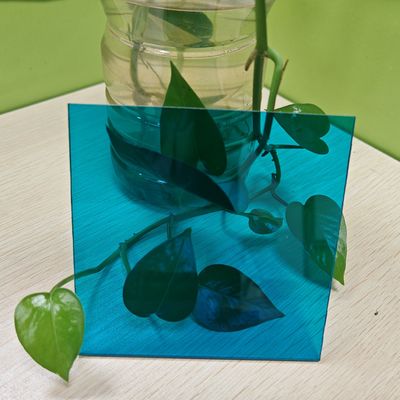 Proteção UV 3 mm Painéis de telhado de policarbonato azul 12 Ft