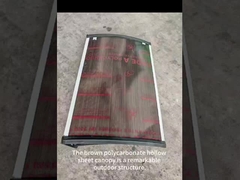 bronze Polycarbonate PC Windows Awning Durável e resistente a intempéries