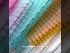 Folhas de telhado de policarbonato de parede múltipla para espessura exterior 4 mm-20 mm