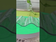 Proteção UV Folha corrugada de policarbonato durável de 6m comprimento personalizado