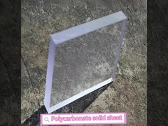 PC-122M Folha transparente de policarbonato sólido 1,5-15 mm de espessura com certificação RHOS