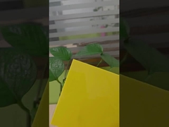 chapa sólida de policarbonato amarelo opaco