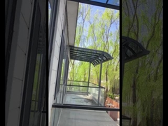 estrutura de liga de alumínio coberta de cobertura de policarbonato cinza 2