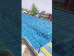 Folha corrugada PC azul