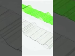 Roofing de apartamentos de policarbonato folha corrugada material virgem