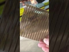 Folha oculta de policarbonato de bronze de 6 mm protegida contra UV