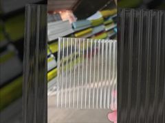 6 mm de telhado de folha oca de policarbonato transparente com proteção UV