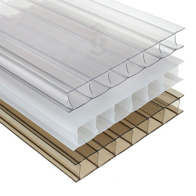 Folhas de telhado de policarbonato de parede múltipla para espessura exterior 4 mm-20 mm