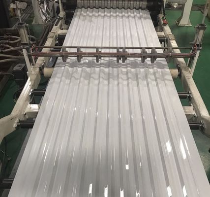 Folha corrugada PC de 12% a 95% de transmissão de luz para estufa
