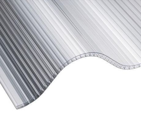 10 mm telhado PC painéis de telhado 100% material Virgin Bayer 12%-95% transmissão de luz