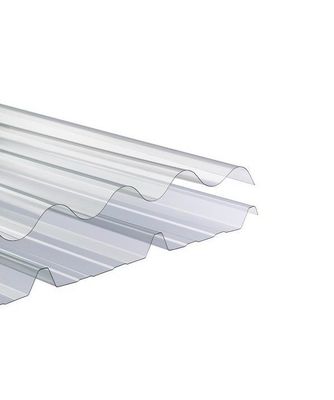 1.22m Largura folha de policarbonato corrugado UV resistentes painéis de telhado para estufas