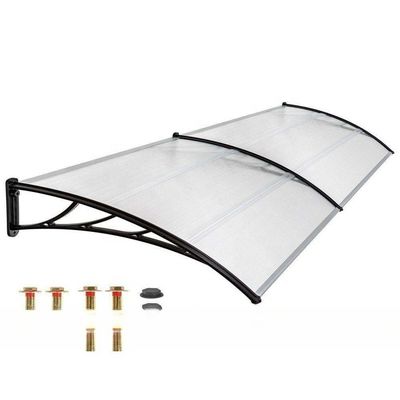 Auto-Limpeza Por Água da Chuva Vela Finishing Window Awning Brackets For Canopy PC Coated