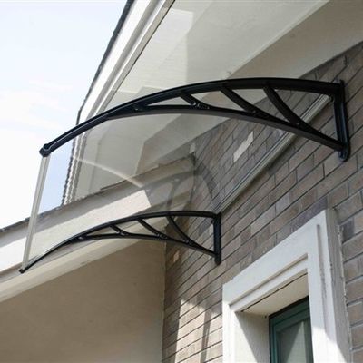 PC Canopy Awning Bracket de alumínio com parafuso de expansão e acessórios