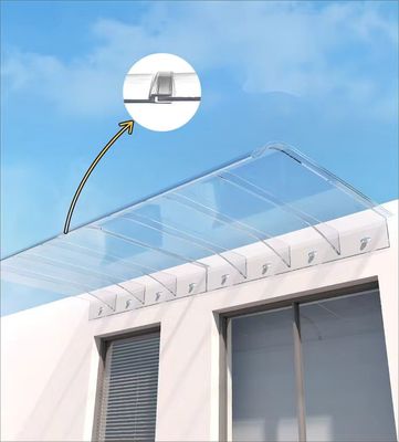 Redução de ruído DIY vidro de policarbonato invisível telhado de vidro invisível com transmissão de luz e resistência ao impacto