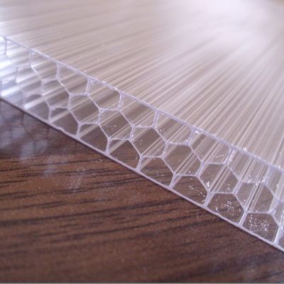 3mm-20mm Moderno Design PC Multilayers folha de fava de mel para arquitetura e construção contra chuva forte