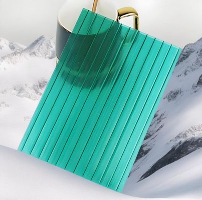 Bom preço. 3mm Twin Wall pc folha oca Proteção PE filme Anti-UV Revestimento 100%  matérias-primas on-line