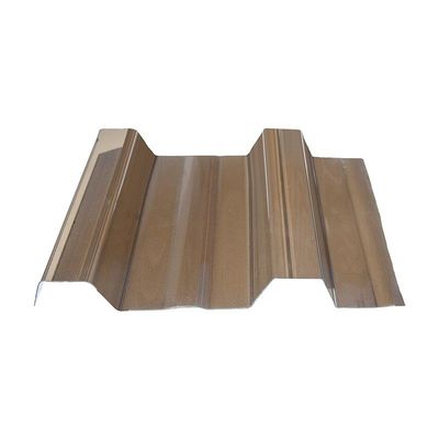 Folha corrugada de policarbonato de plástico durável Proteção UV Fácil de cortar Densidade 1,2 kg/m2
