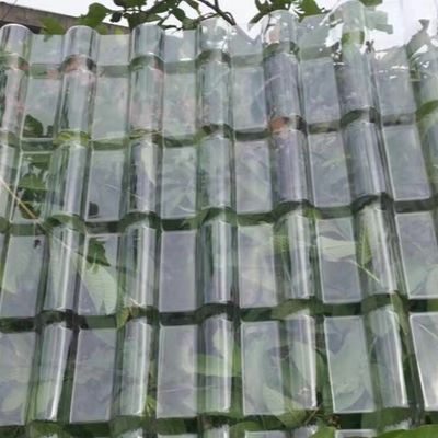 0.8 mm a 2.5 mm Proteção UV Folha corrugada de policarbonato de ondas de plástico durável