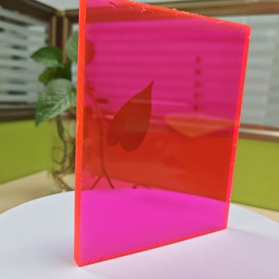 Folhas de policarbonato sólido rosa de 6 mm para estufa