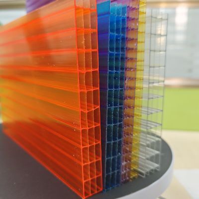 Bom preço. Resistente à temperatura 16 mm folha oca de policarbonato laranja de -40 ° C a 120 ° C on-line