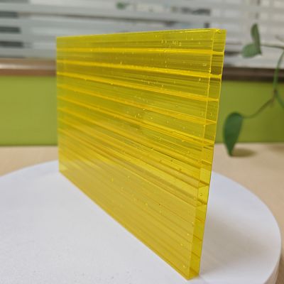 Chapa Oca de Policarbonato Amarelo Resistente a Impactos Para Maior Segurança e Proteção de Coberturas de Toldos