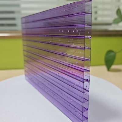 Folha oca de policarbonato roxo leve e resistente a impactos