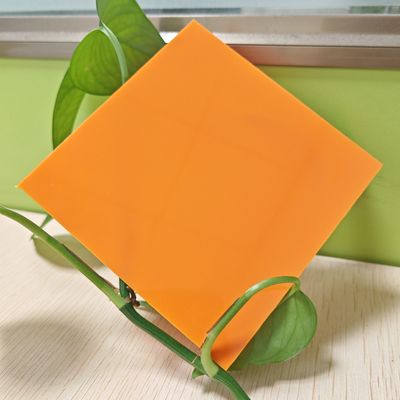 Lata de policarbonato sólido de 10 mm com revestimento UV opcional de laranja opaco para resistência ao amarelamento e ao clima