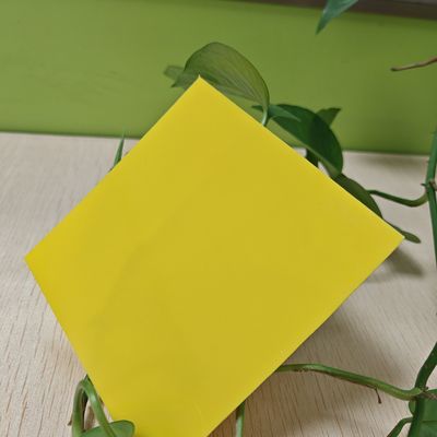 Chapa Sólida de Policarbonato Amarelo Translúcido com Proteção UV para Lightbox com Cor Duradoura e Resistência às Intempéries