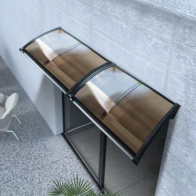 Bom preço. Bronze Easy Assembly amp Installation DIY Polycarbonate Awning with Plastic Frame amp Integrated Gutter System on-line