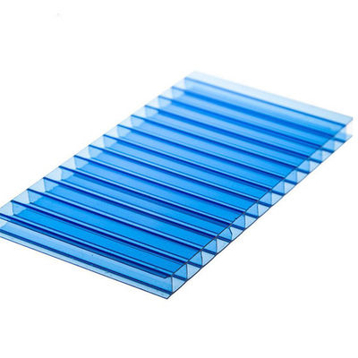 Bom preço. Folha de policarbonato azul de 6 mm a 10 mm com estrutura multi-parede para proteção UV e iluminação ambiental difusa e agradável on-line