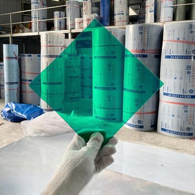 Plástico Policarbonato Flexível Verde Resistente às Intempéries Durável Perfeito para Uso Externo e Interno